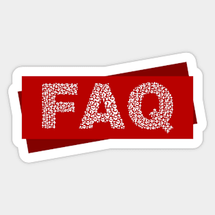 FAQ Sticker